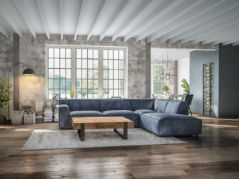 hoekbank pilotenleer