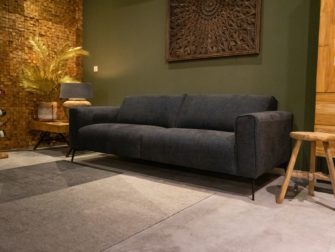 Bank Toulon 3 zits - silent stof - dark blue