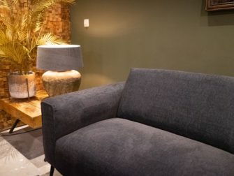 Bank Toulon 3 zits - silent stof - dark blue