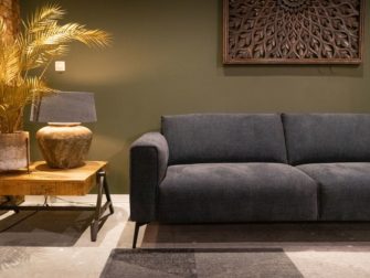 Bank Toulon 3 zits - silent stof - dark blue