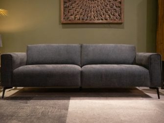 Bank Toulon 3 zits - silent stof - dark blue