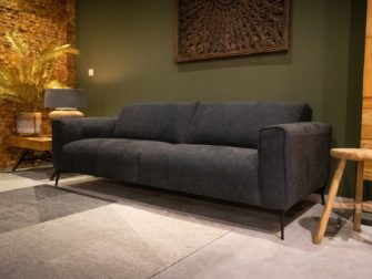 Bank Toulon 3 zits - silent stof - dark blue