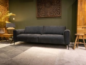 Bank Toulon 3 zits - silent stof - dark blue