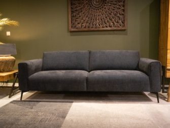 Bank Toulon 3 zits - silent stof - dark blue