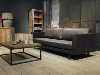 donker bruine 4 zits bank