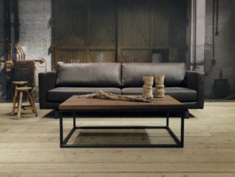 donker bruine 4 zits bank