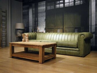 groene 4 zits chesterfield bank