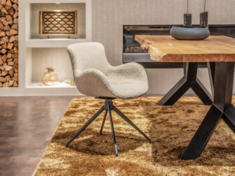 zachte stoffen eetkamerstoelen