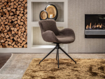 bruine zetel zachte stof