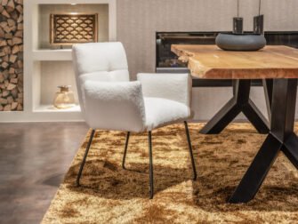 teddy eetkamerstoel white