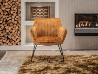gouden fauteuil uit voorraad