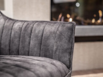 stoffen zetel grijze bekleding