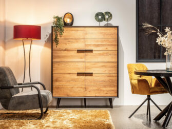 dichte opbergkast teakhout