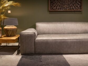 Bank Maranello - 3 zits eco leder kleur grey