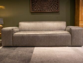 Bank Maranello - 3 zits eco leder kleur grey