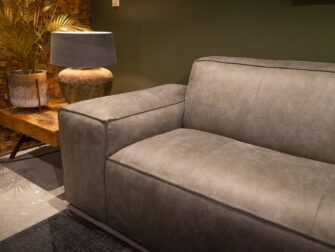 Bank Maranello - 3 zits eco leder kleur grey