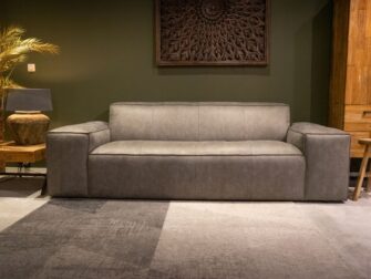 Bank Maranello - 3 zits eco leder kleur grey