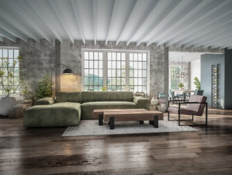 olijf groene bank lungo