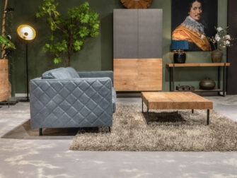 stijlvolle bank blauw