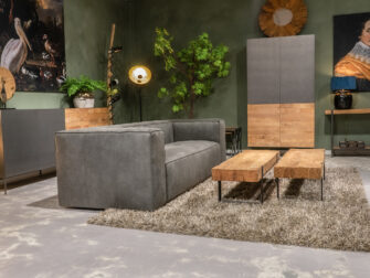 stoffen bank antraciet