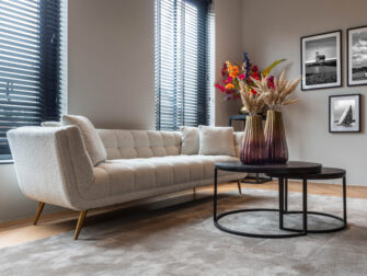 witte boucle stoffen bank huxley