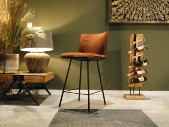 luxe barkruk koperkleur