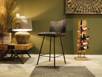 stoere barkruk zwart onderstel