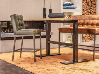 hoge barkrukken met industrieel frame