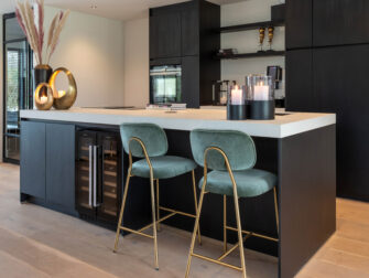 luxe comfortabele barkrukken velvet stof