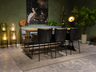 eiken bartafel met bank