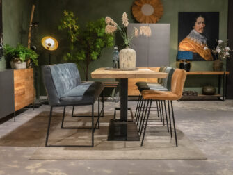 massief boomstamtafel