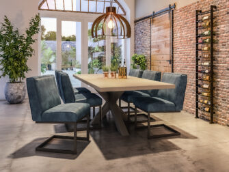 betontafel met matrix poot