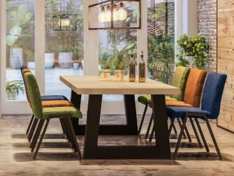 Betontafel Pontedra 2203567 260x100x76cm Eetkamerstoel Vertou Capiton 2158526 RTLF163 - shopping merchant