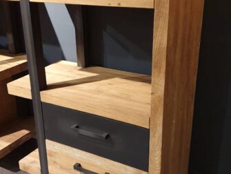 stoere teak boekenkast