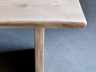 eiken boomstamtafel op maat