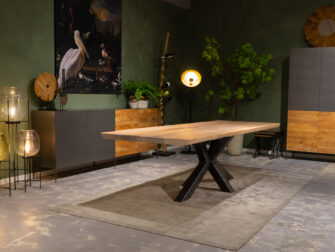 eettafel met white wash