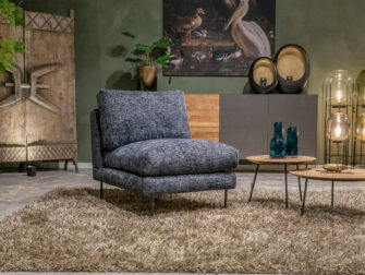 blauwe loveseat