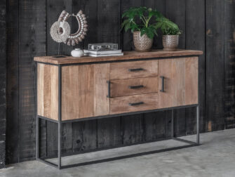 dressoir hout metaal