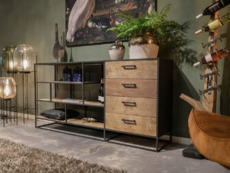 dressoir stalen frame