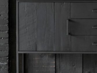 zwevend dressoir zwart