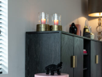 zwarte dressoir visgraad