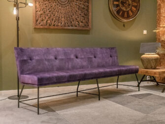 fluwelen eetkamerbank