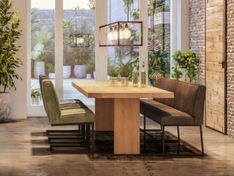 leren eetkamerbankje