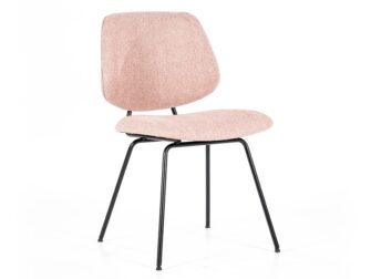 ranke eetkamerstoel met stalen onderstel