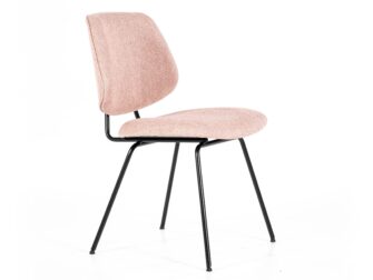 voorraad eetkamerstoel roze stof eleonora