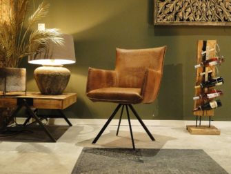 Eetkamerstoel met kaaiman print