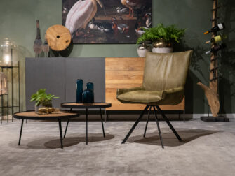 Groene eetkamerstoel