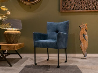 velvet eetkamerstoel