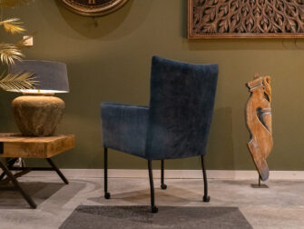 blauwe eetkamerstoel