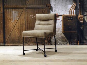 eetkamerstoel op wielen avignon grijs